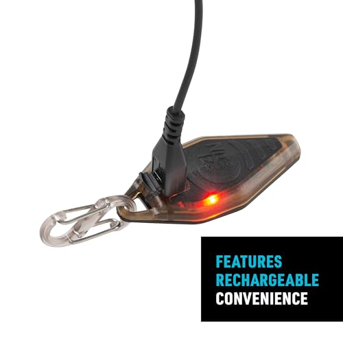 Nite Ize Radiant Rechargeable Microlight - Rechargeable Keychain Flashlight with LED Light - Microlight for Travel, Camping, Car Key Keychain & House Key Keychain - 12 Lumen Light