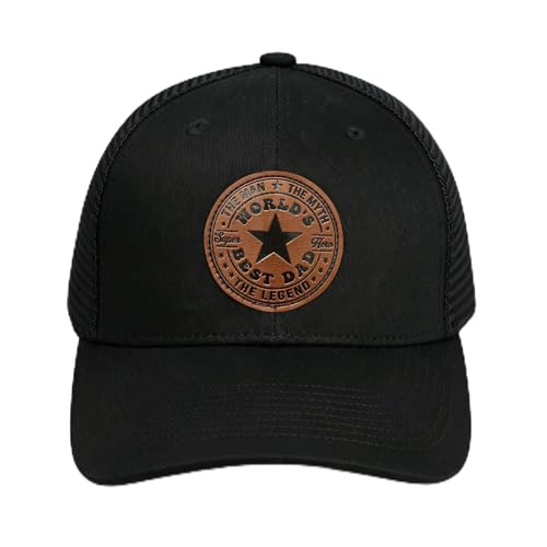 PVDSAVE One Size Black Dad Gifts Baseball Cap for Men – World's Best Dad Hat