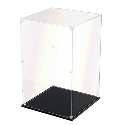 Dofopo Clear Acrylic Display Case 10x10x15.7 Inch - Premium Collectibles Showcase