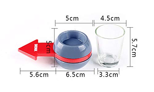 Spin the Shot Drinking Game - Fun Adult Party Game with Shot Glass