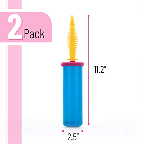 Balloon Pump Handheld - 2 Pack with Dual Action Design
