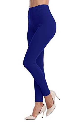 Buttery Soft High Waisted Ankle Length Leggings - One Size Royal Blue