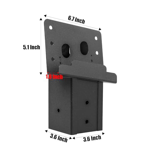 Black 4 Pcs Deer Stand Brackets - Heavy-Duty Outdoor Support for Tree Houses & Shooting Blinds