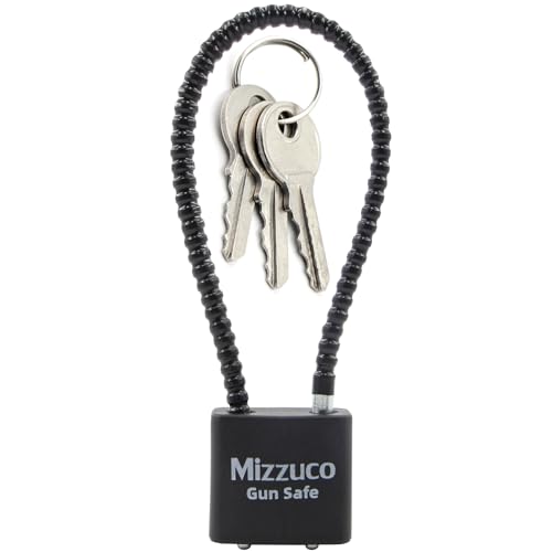 Keyed Cable Gun Lock with 3 Spare Keys - 8.5" Lock