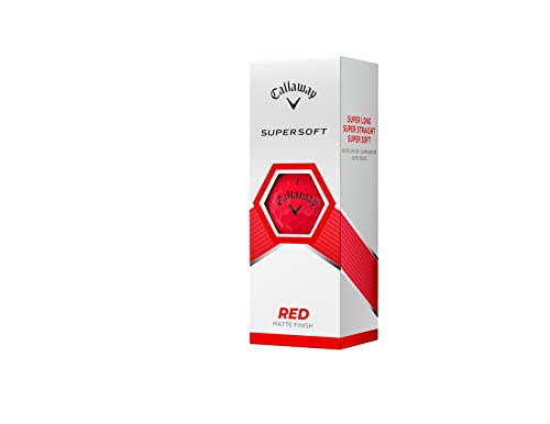 Supersoft Golf Balls - Red, One Dozen (2023 Edition)