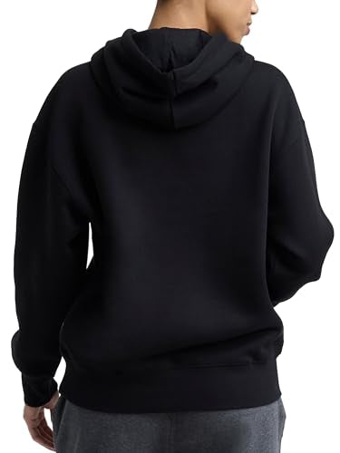 Champion Women's Pullover Fleece Hoodie Small Original Black Midweight Loose Fit
