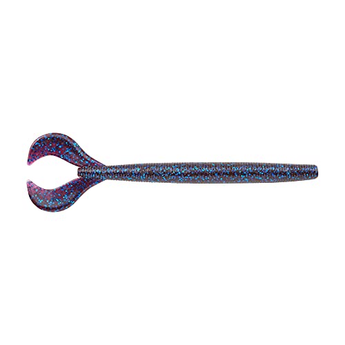 Speed Boss Soft Plastic Worm - 6 3/4 Inch - Blue Fleck