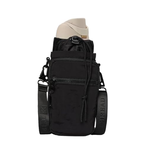 Water Bottle Sling Crossbody Bag with Pockets for Essentials