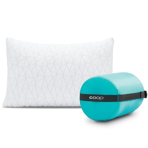 Travel Pillow - Adjustable, Medium-Firm Memory Foam with Washable Cover - Coop Home Goods Pillow (Small, 19x13) - Variation of THIS listing