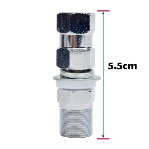 HYSHIKRA SO239 to 3/8-24 CB Antenna Adapter | Heavy-Duty Stud Mount with UHF-Female