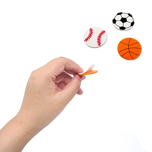 90PCS Sports Ball Stickers - Self-Adhesive Foam Decals for Parties