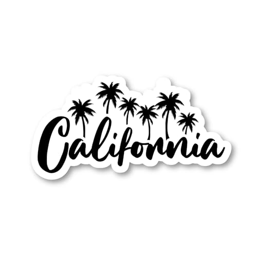 California Palm Trees Sticker 3-Pack - 2.5 Inch Vinyl Decals