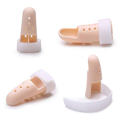 Thinvik [2 Piece Plastic Mallet Dip Finger Support Brace Splint Joint