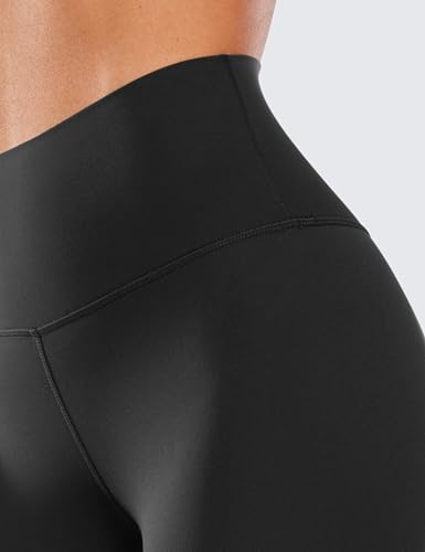 CRZ YOGA Double Seamed High Waist Leggings 25in Black Medium for Yoga