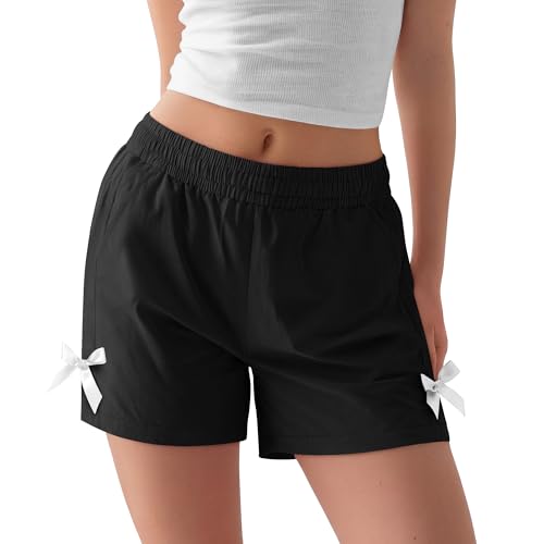 Girls Quick Dry Athletic Swim Shorts - 13-14 Years, Black