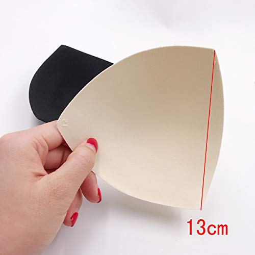 JZK Removable Triangle Bra Pads 6 Pairs White Beige Black — Lightweight Swimwear & Sports Bra Enhancers