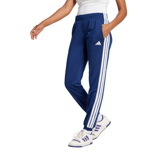 adidas Women's Tricot Track Pants & Top Set - Dark Blue/White, Medium, Variation