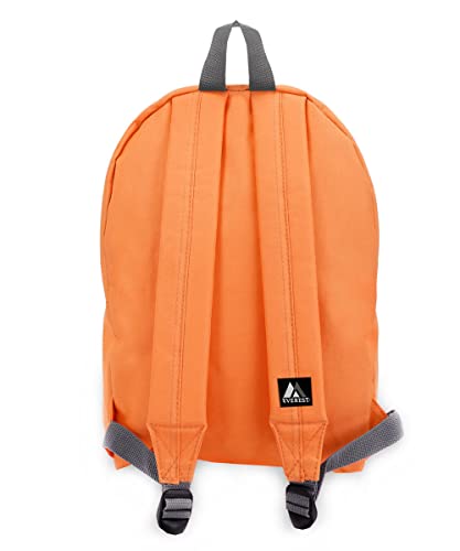 Everest 1045K Basic Orange Backpack 15-Inch Lightweight Travel & School Bag
