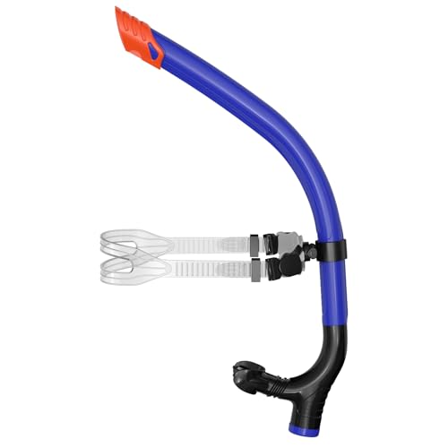 ForShine Adult Swim Snorkel - Front-Mounted Training & Pool Snorkel with Silicone Mouthpiece