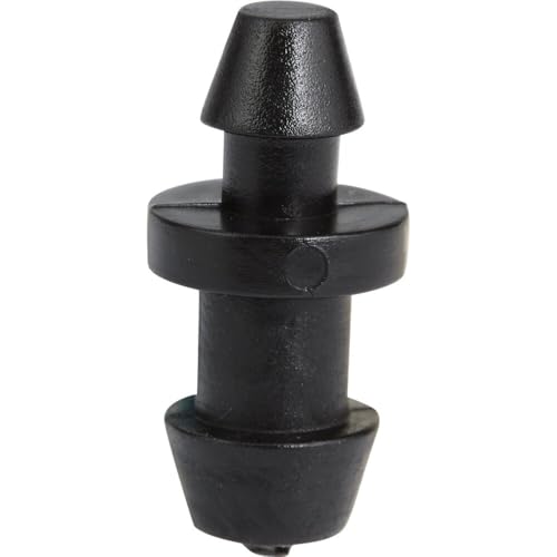Goof Plugs for Drip Irrigation Tubing - 50-Pack, Black
