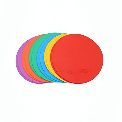 6-Inch Non-Skid Flat Cone Spot Markers for Sports Training - Without Hole