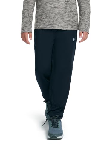 Under Armour Boys' Fleece Jogger Sweatpants, Outdoor Collection – Medium, Black Twist