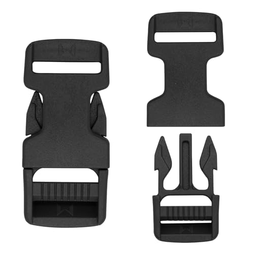 1'' Quick Side Release Buckle for Tactical Vest & Backpack - Black