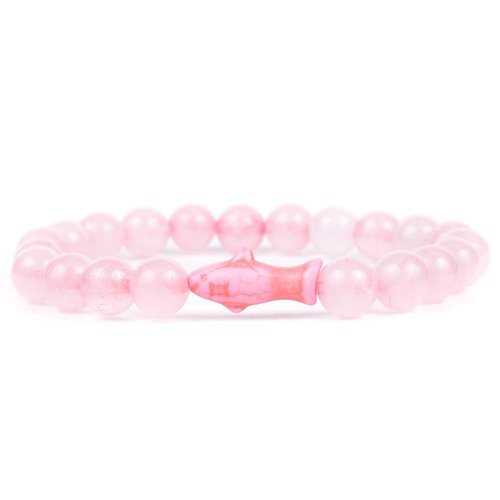 Fahlo Shark Tracking Bracelet – Track a Real Shark’s Journey – Supports Wildlife Conservation – Elastic, One Size Fits Most – on Interactive Mobile App Map – Unisex Ocean Conservation Gift (Coral Reef Pink)