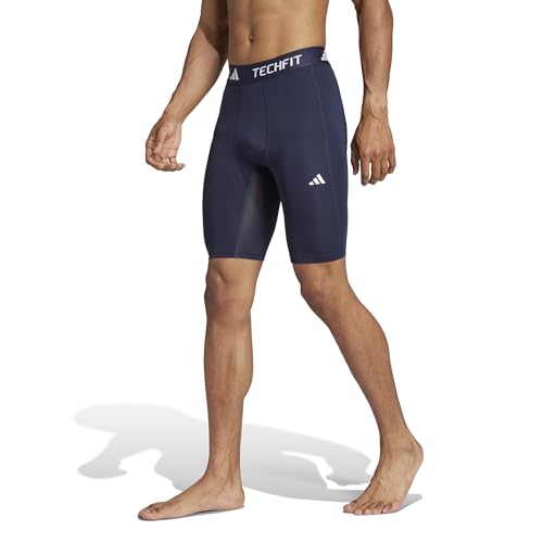 adidas Men’s Techfit Compression Leggings X-Large Ink Black Athletic Bottoms