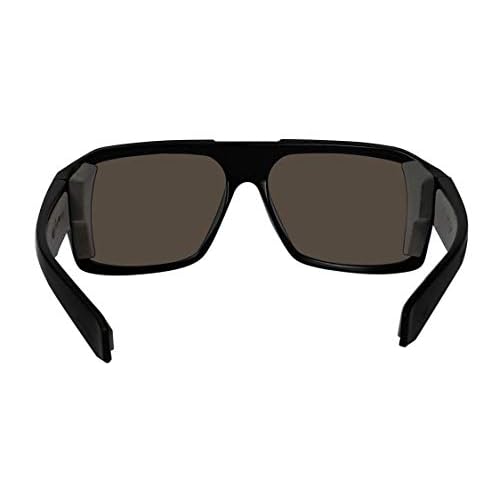 BOMBER MEGA Bomb M103GM Safety Sunglasses for Men with Matte Black frame, Green Mirror Safety Sunglass lens, Non-Slip foam lining, ANSI Z87+ Compliant, UV Protection - M103GM