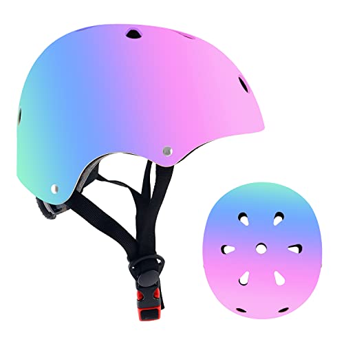 Adjustable Toddler Bike Helmet - Color Gradient, Medium, 3-14 Years