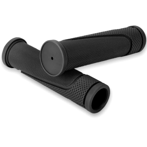 Bicycle Handle Grips - 132mm Soft No-Slip Grips - Black