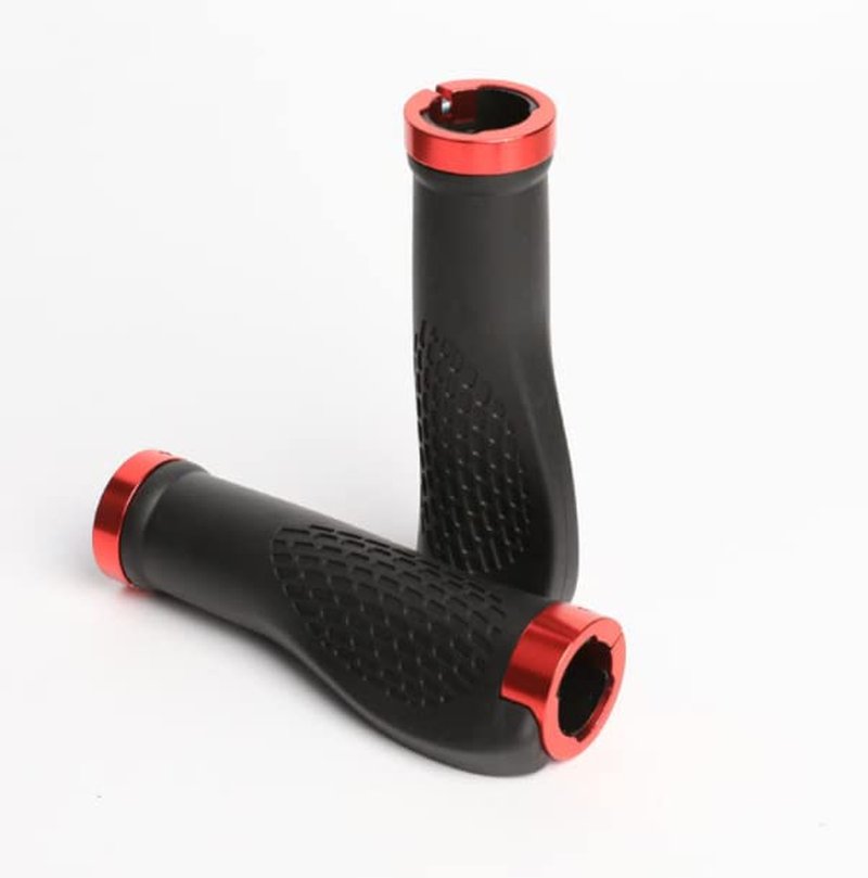 Rubber Grip Handlebar Cover Compatible with Kaabo Wolf Warrior Wolf Koning Wolf X Electric Scooter Anti-Slip Grip Replacement Parts (red)