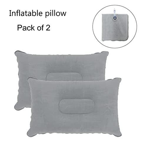 Ultralight Inflatable Pillow - 2 Pack Soft PVC Travel Pillows