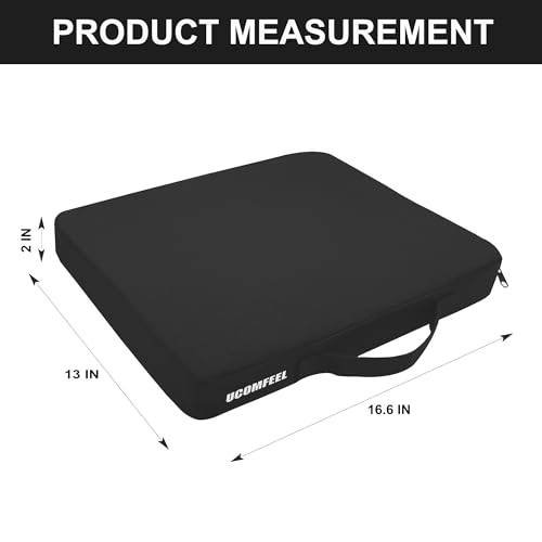Portable Stadium Seat Cushions 2-Pack - Waterproof Black