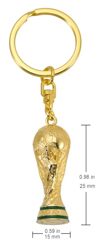 FIFA World Cup 2026 3D Rotating Trophy Keychain - 1.7 Inch