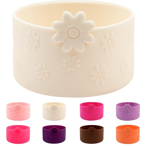 Flower Silicone Protective Boot for Stanley Cup - Cream