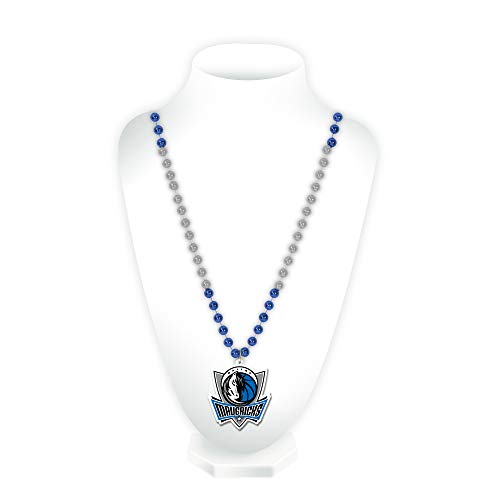 Dallas Mavericks Team Logo Mardi Gras Beads - One Size
