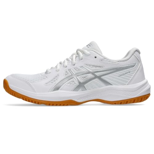 Volleyball Shoes - ASICS Women's Upcourt 6 - White/Pure Silver
