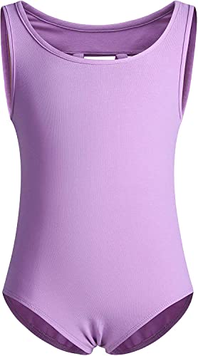 Tank Dance Leotard for Girls - Toddler Ballet, 5-6 Years, Purple
