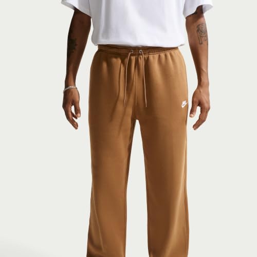 Men's Brushed Fleece Open Hem Pants - Nike Club Style