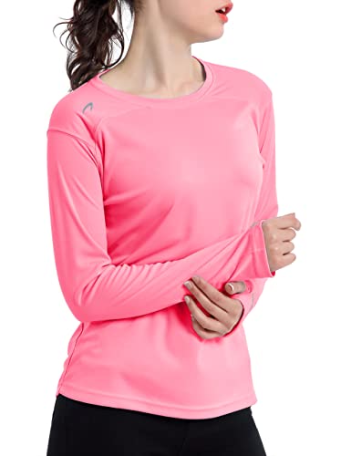 UPF 50+ Long Sleeve Women's Rash Guard Swim Shirt - Athletic Tops