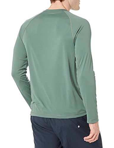 Men's Long-Sleeve Quick-Dry UPF 50 Swim Tee - Medium Green