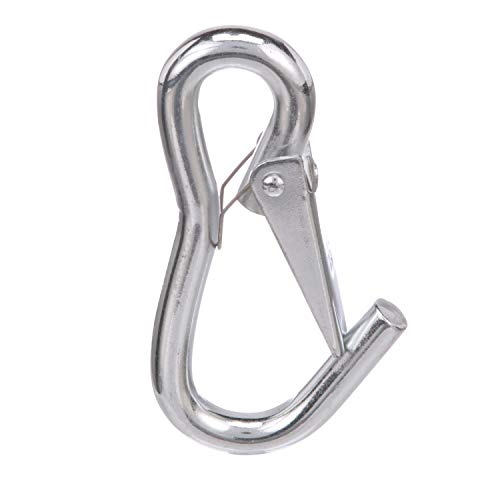 4-Inch Utility Snap Hook, Zinc-Plated Steel, Spring-Loaded Closure - One Size