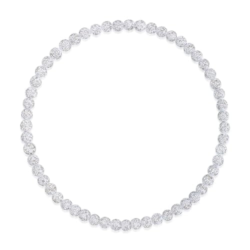 18 Inch Stretch Elastic Baseball Necklace for Boys - White