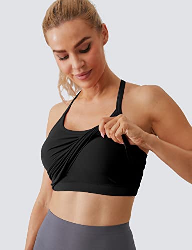 Women's Lightweight Racerback Workout Tank Top with Built-in Bra