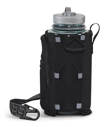 The North Face Borealis Water Bottle Holder - Black/Black, One Size, Recycled Fabric
