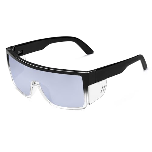 Safety Polarized Sunglasses for Men and Women UV400 Protection and Includes Removable Side Shields,ANSI Z87