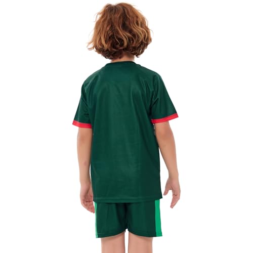 Mexico Green Youth Soccer Jersey Set #10 Boys Girls Kids Soccer Uniform