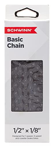 Steel Replacement Bike Chain - 1/2" x 1/8" - 112 Links - Single Speed
